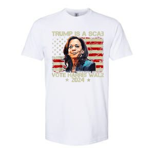 Donald Trump Is A Scab Vote Harris Softstyle CVC T-Shirt