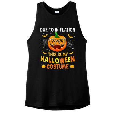 Due To Inflation This Is My Halloween Costume Ladies PosiCharge Tri-Blend Wicking Tank