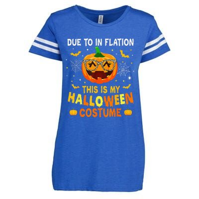 Due To Inflation This Is My Halloween Costume Enza Ladies Jersey Football T-Shirt