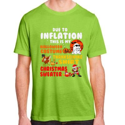 Due To Inflation This Is My Halloween Funny Sayings Adult ChromaSoft Performance T-Shirt