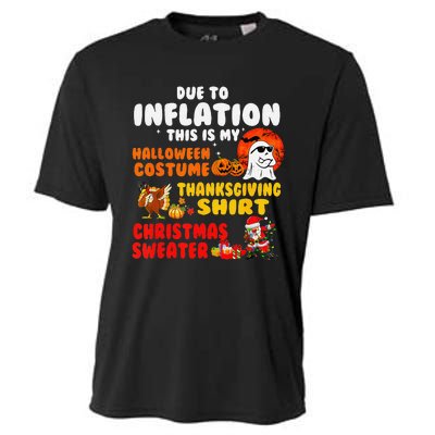 Due To Inflation This Is My Halloween Funny Sayings Cooling Performance Crew T-Shirt