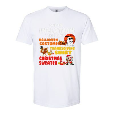 Due To Inflation This Is My Halloween Funny Sayings Softstyle CVC T-Shirt