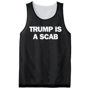 Donald Trump Is A Scab Mesh Reversible Basketball Jersey Tank