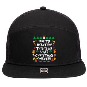 DUE TO INFLATION Ugly Christmas Pajama 7 Panel Mesh Trucker Snapback Hat