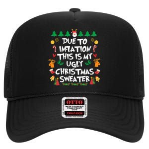 DUE TO INFLATION Ugly Christmas Pajama High Crown Mesh Back Trucker Hat