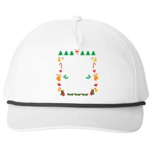 DUE TO INFLATION Ugly Christmas Pajama Snapback Five-Panel Rope Hat