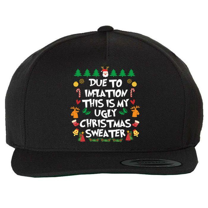 DUE TO INFLATION Ugly Christmas Pajama Wool Snapback Cap