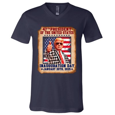 Donald Trump Inauguration Day 2025 47th Usa President V-Neck T-Shirt