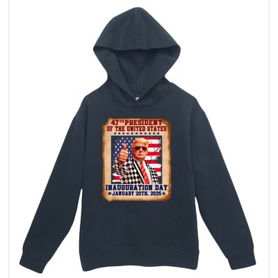 Donald Trump Inauguration Day 2025 47th Usa President Urban Pullover Hoodie