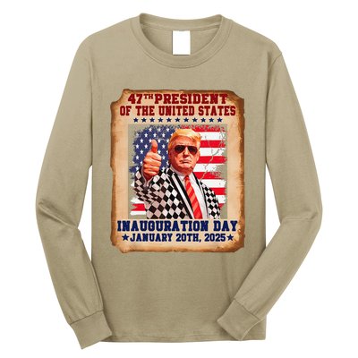 Donald Trump Inauguration Day 2025 47th Usa President Long Sleeve Shirt