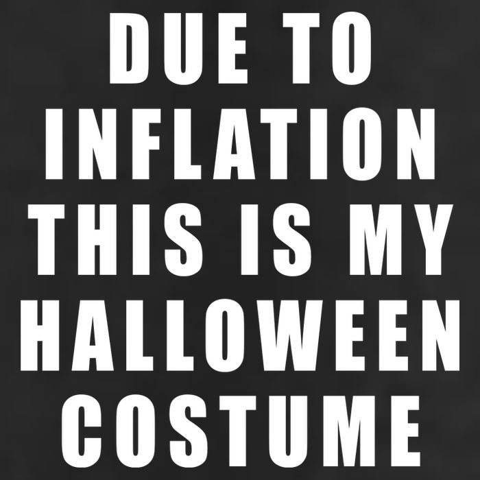 Due To Inflation This Is My Halloween Costume Garment-Dyed Heavyweight T-Shirt