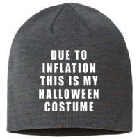 Due To Inflation This Is My Halloween Costume Sustainable Beanie