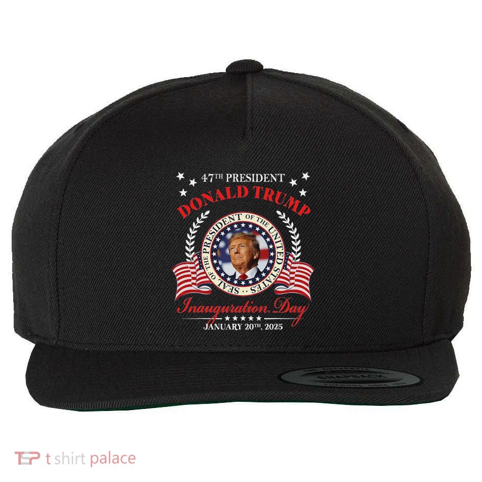 Donald Trump Inauguration Day 2025 Usa 47th Wool Snapback Cap