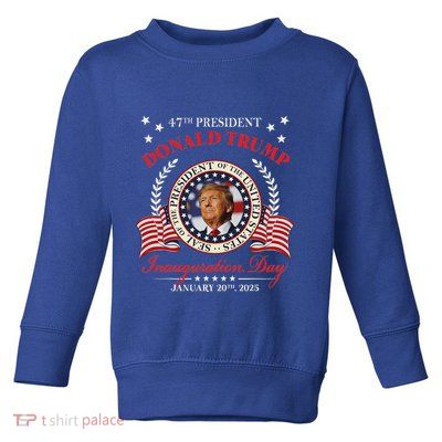Donald Trump Inauguration Day 2025 Usa 47th Toddler Sweatshirt