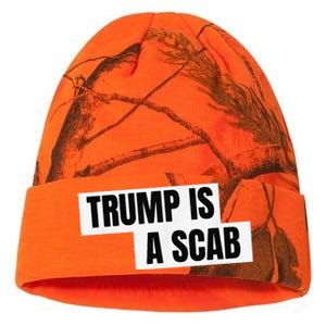 Donald Trump Is A Scab Kati Licensed 12" Camo Beanie