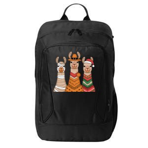 Due To Inflation Halloween Thanksgiving Christmas Llama City Backpack