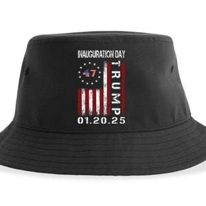 Donald Trump Inauguration Day 2025 47th President Usa Flag Sustainable Bucket Hat