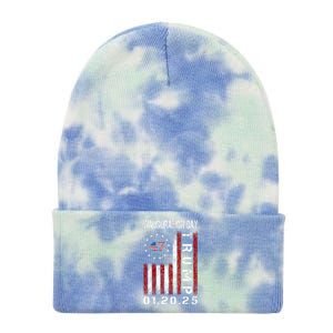 Donald Trump Inauguration Day 2025 47th President Usa Flag Tie Dye 12in Knit Beanie