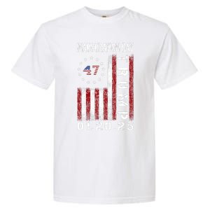 Donald Trump Inauguration Day 2025 47th President Usa Flag Garment-Dyed Heavyweight T-Shirt