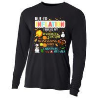 Due To Inflation This Is My Halloween Thanksgiving Xmas Cooling Performance Long Sleeve Crew