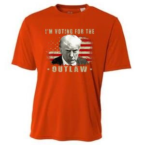 Donald Trump IM Voting For The Outlaw 2024 President Cooling Performance Crew T-Shirt