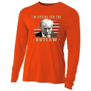 Donald Trump IM Voting For The Outlaw 2024 President Cooling Performance Long Sleeve Crew