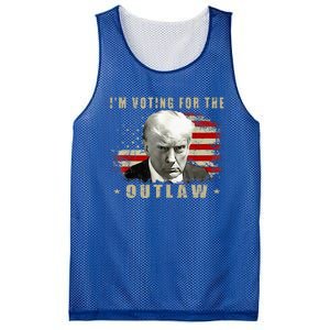 Donald Trump IM Voting For The Outlaw 2024 President Mesh Reversible Basketball Jersey Tank