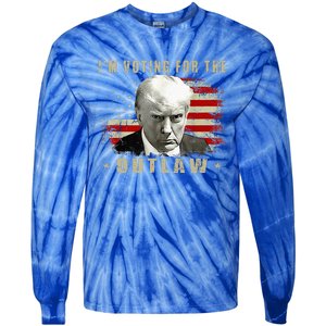 Donald Trump IM Voting For The Outlaw 2024 President Tie-Dye Long Sleeve Shirt