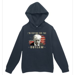 Donald Trump IM Voting For The Outlaw 2024 President Urban Pullover Hoodie