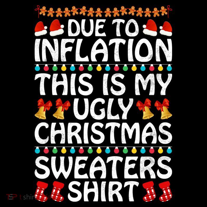 Due To Inflation This Is My Ugly Christmas Sweaters Youth Performance Sprint T-Shirt