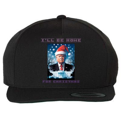 Donald Trump Ill Be Home For Christmas Inauguration Wool Snapback Cap