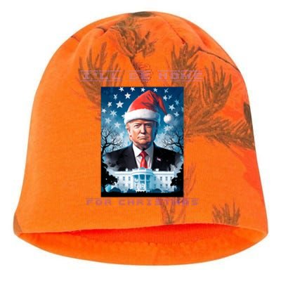 Donald Trump Ill Be Home For Christmas Inauguration Kati - Camo Knit Beanie