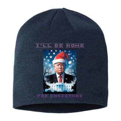 Donald Trump Ill Be Home For Christmas Inauguration Sustainable Beanie