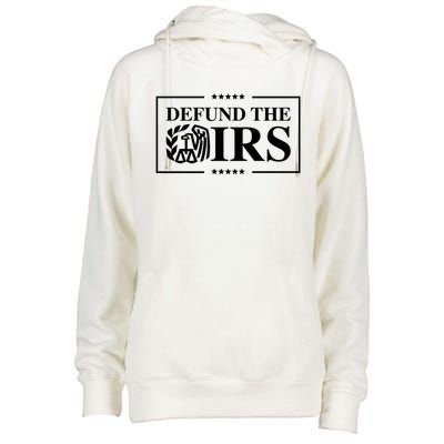 Defund The IRS Womens Funnel Neck Pullover Hood