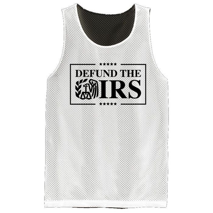 Defund The IRS Mesh Reversible Basketball Jersey Tank