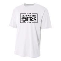 Defund The IRS Youth Performance Sprint T-Shirt