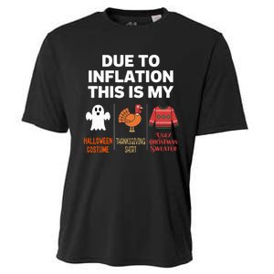 Due To Inflation This Is My Halloween Costume Cooling Performance Crew T-Shirt