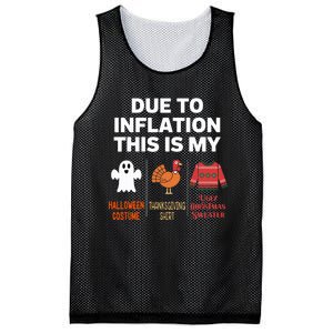 Due To Inflation This Is My Halloween Costume Mesh Reversible Basketball Jersey Tank