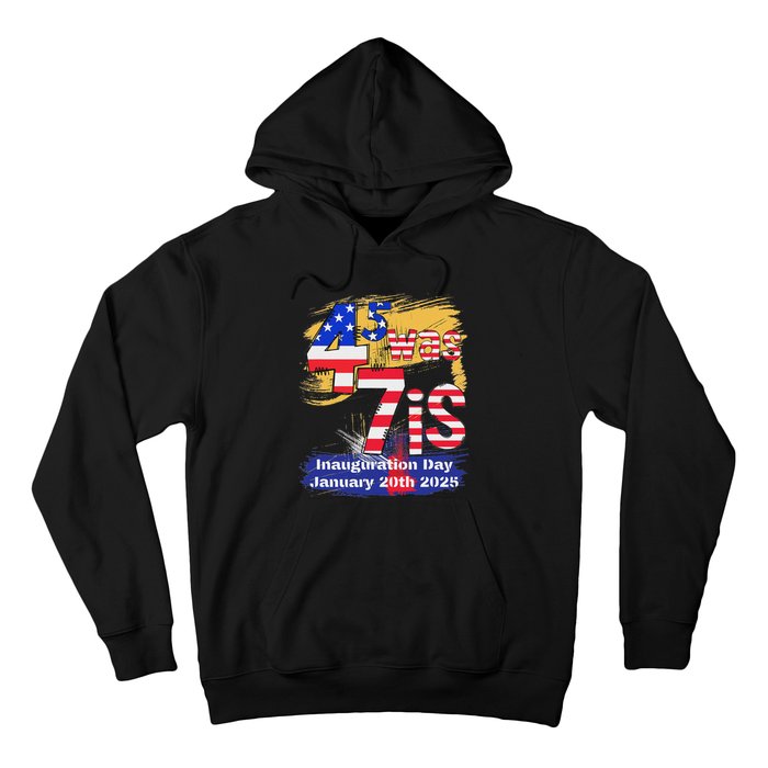 Donald Trump Inauguration Day 2025 47th President Usa Flag Hoodie