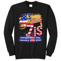 Donald Trump Inauguration Day 2025 47th President Usa Flag Sweatshirt