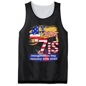 Donald Trump Inauguration Day 2025 47th President Usa Flag Mesh Reversible Basketball Jersey Tank