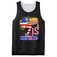 Donald Trump Inauguration Day 2025 47th President Usa Flag Mesh Reversible Basketball Jersey Tank