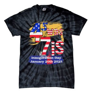 Donald Trump Inauguration Day 2025 47th President Usa Flag Tie-Dye T-Shirt