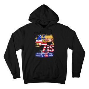 Donald Trump Inauguration Day 2025 47th President Usa Flag Tall Hoodie