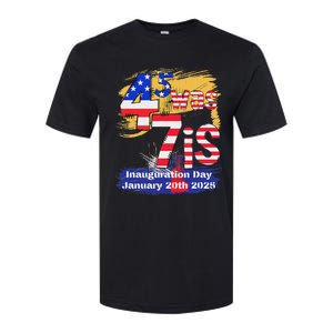 Donald Trump Inauguration Day 2025 47th President Usa Flag Softstyle CVC T-Shirt