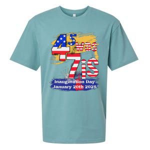 Donald Trump Inauguration Day 2025 47th President Usa Flag Sueded Cloud Jersey T-Shirt