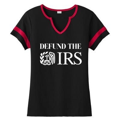 Defund The IRS Ladies Halftime Notch Neck Tee