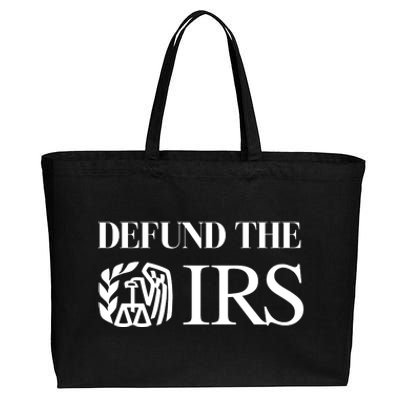 Defund The IRS Cotton Canvas Jumbo Tote