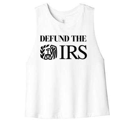 Defund The IRS Women's Racerback Cropped Tank