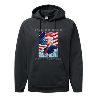 Donald Trump Ill Be Home For Christmas Inauguration Performance Fleece Hoodie